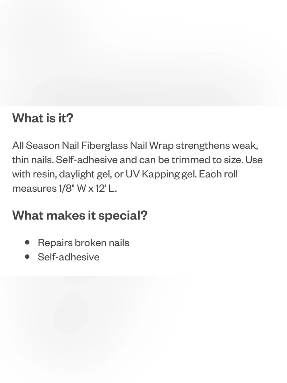 ASP Fiberglass Nail Wraps